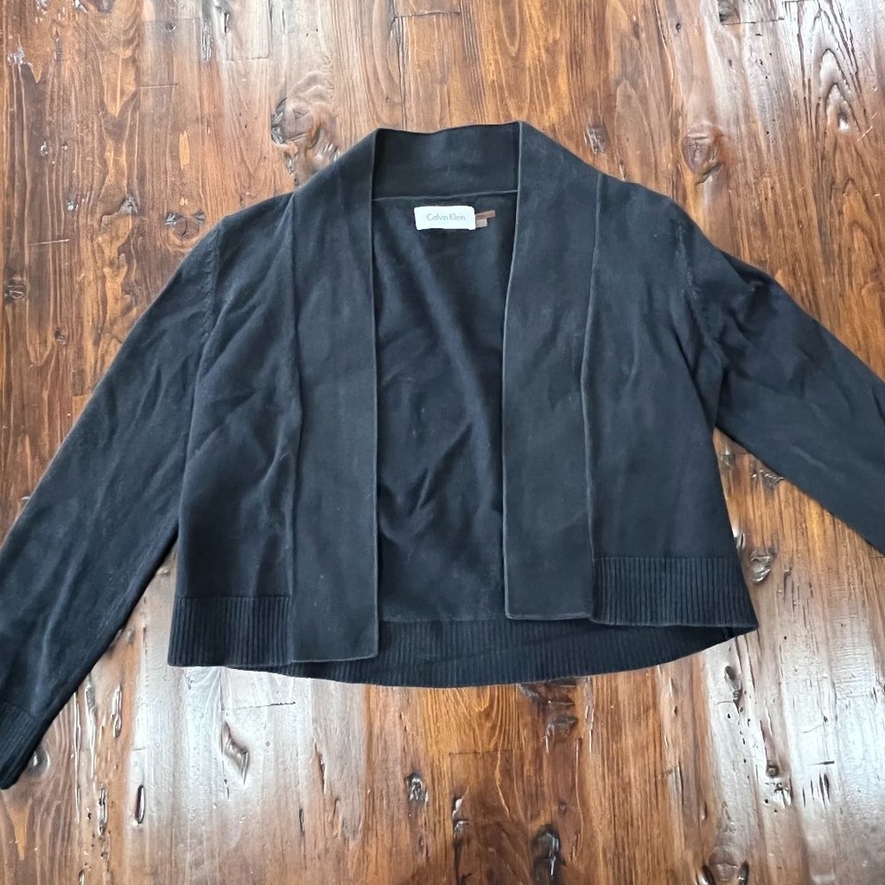 Calvin Klein Cropped Black Sweater XS